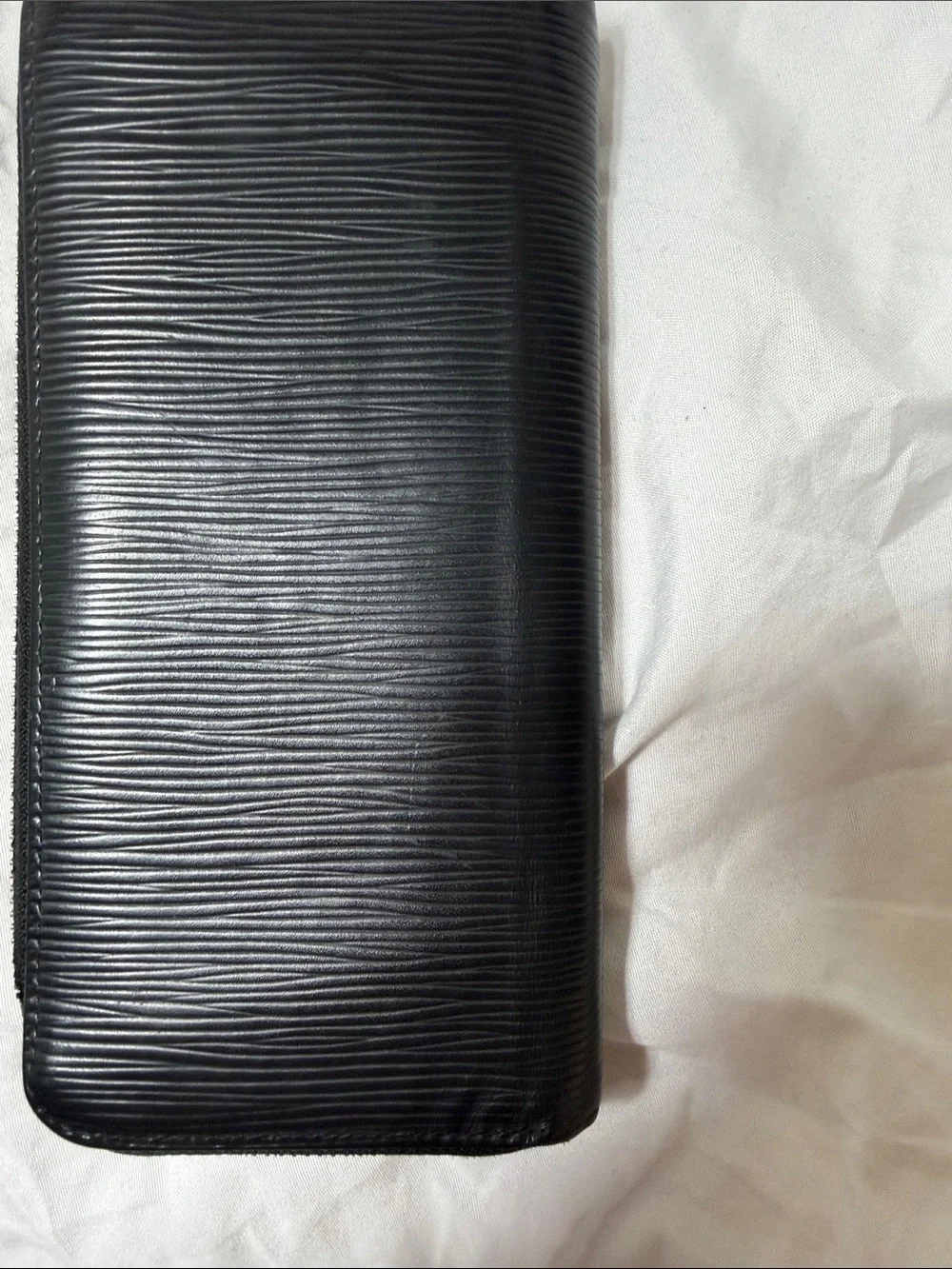 Louis Vuitton Black Epi Leather Zip Around Wallet